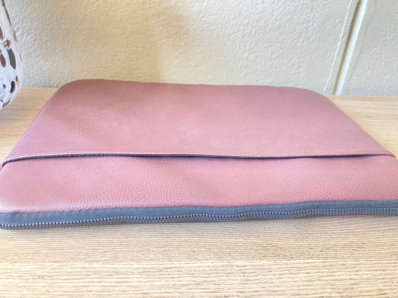 Pink Typo Laptop Case. Fits 13 inch laptop