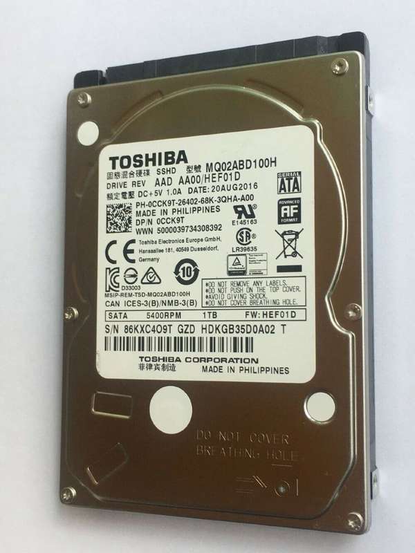 TOSHIBA 2.5" 1000GB SATA Internal Hard Disk Drive