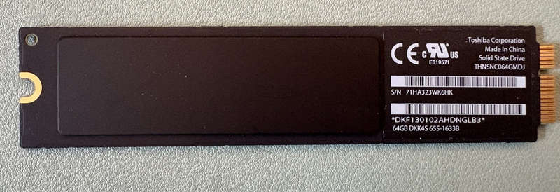 64GB SSD Storage for Apple MacBook Air 11.6"/13.3" (A1370/A1369) - Used, Loaded with iOS