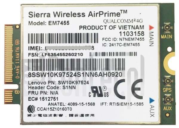 EM7455 Sierra Wireless FDD/TDD LTE Cat6 4G Module for Lenovo ThinkPad Series