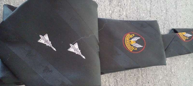 RARE SAAF 2 SQUADRON (CHEETAH FLYERS) NECK TIE. GOOD CONDITION.