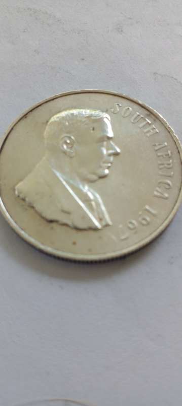 HIGH GRADE 1967 RSA SILVER RAND.