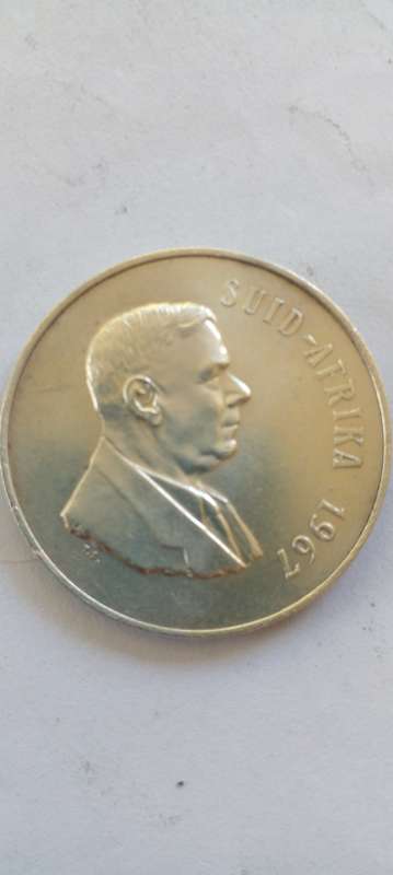 HIGH GRADE 1967 RSA SILVER RAND.