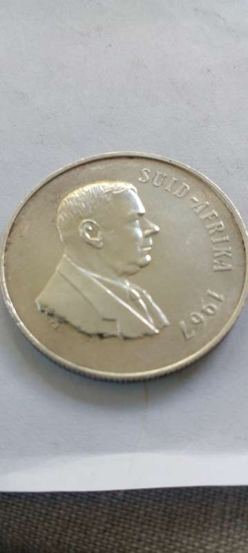 HIGH GRADE 1967 RSA SILVER RAND.