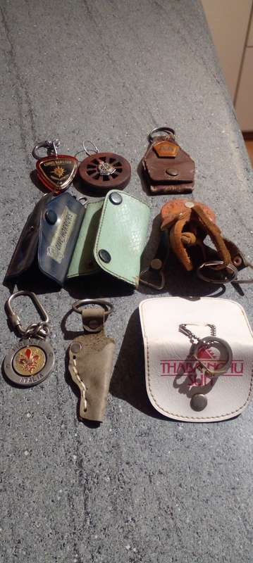 9X CLASSIC KEYHOLDERS . CHRIS BARNARD FUND, AA, VOORTREKKERS ETC. DESC.