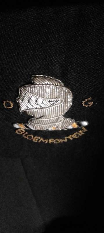 OLD GREYS RUGBY CLUB OF BLOEMFONTEIN , BLAZER AND BADGE.