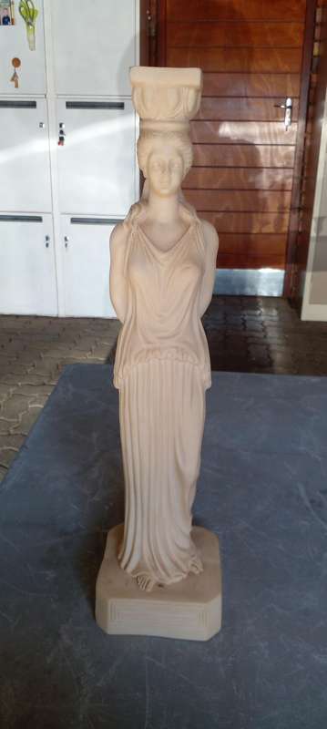 GREEK STATUE ALBATROSS ALBASTER GODDESSE FIGURINE.SEE DESC.