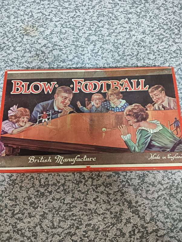 Antique Blow Football game