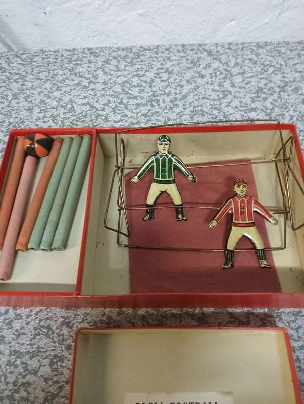Antique Blow Football game