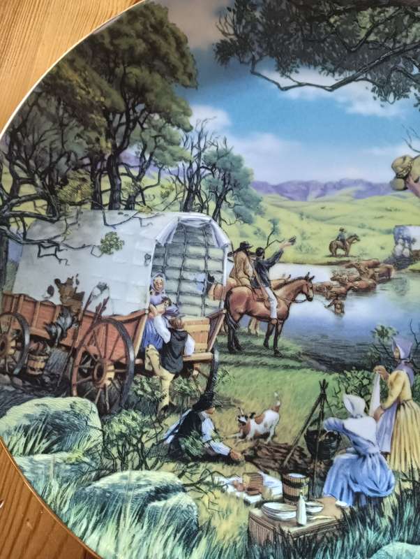 Anniversary plate of Great Trek
