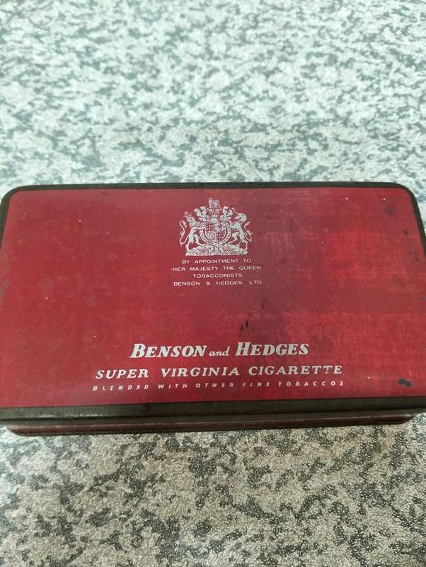 Antique cigarette tins