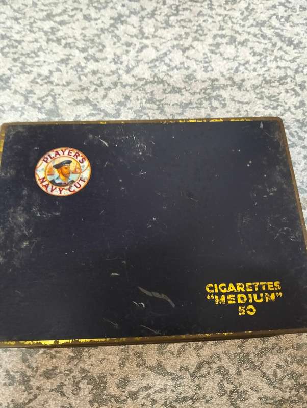 Antique cigarette tins