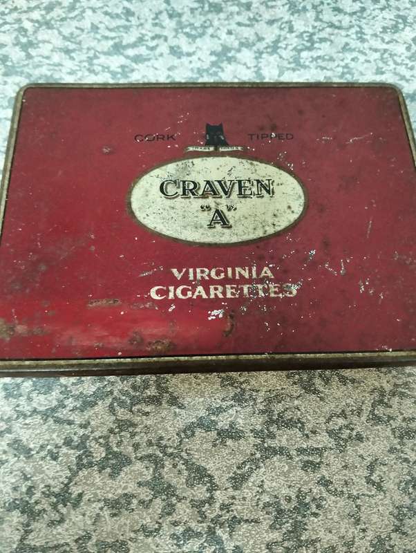 Antique cigarette tins