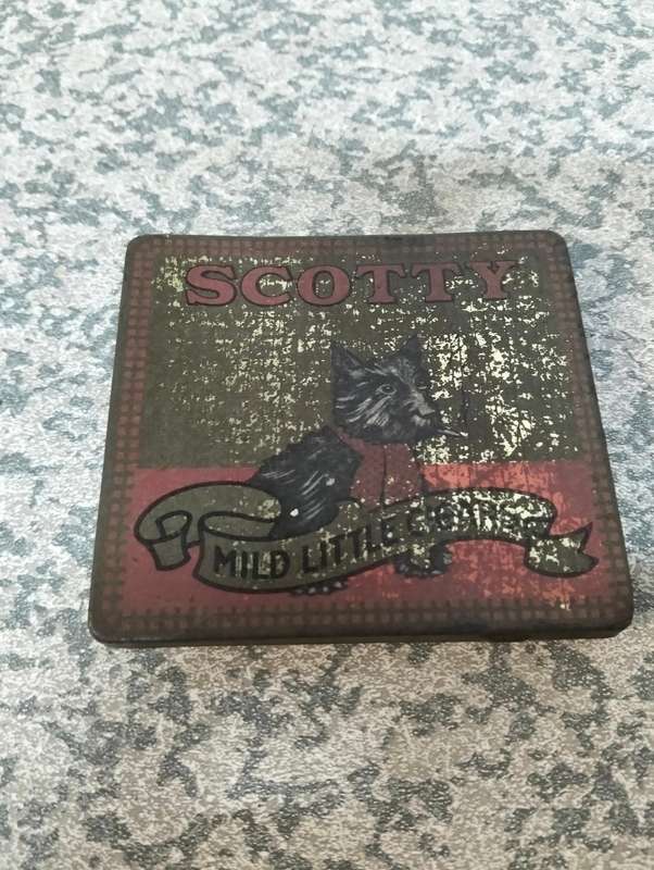 Antique cigarette tin
