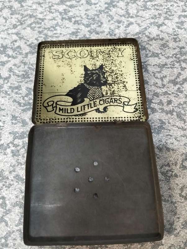 Antique cigarette tin