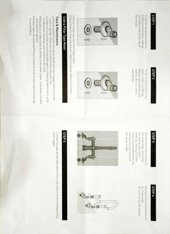 Cobra STAR Sink Mixer_Swivel Spout_2 Taphole_Heavy Pattern