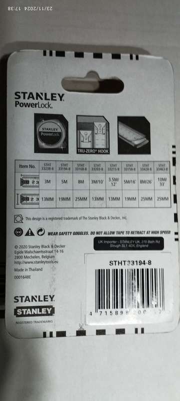 Tape Measure_STANLEY POWERLOCK_5m