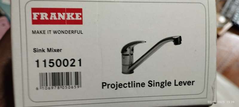 Franke Projectline Sink Mixer_Single Lever_One Taphole