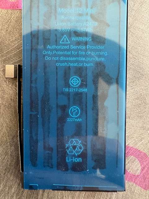 iPhone 12 Mini Replacement Battery with Adhesive