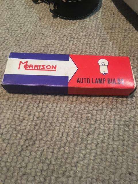 ORIGINAL BOX MORRISON AUTO LAMP BULBS