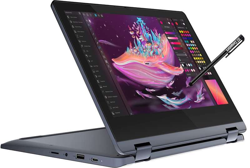 LENOVO 300E NOTEBOOK 2 IN 1 WITH TOUCH SCREEN.