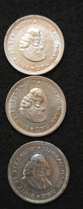 1963 x 2 & 1964 Unc 5 cent