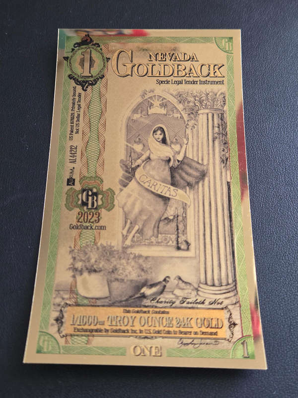 24ct Goldbacks - Nevada (2 x available)