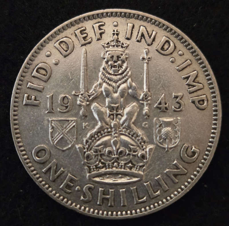 1943 - George VI, 1 Shilling