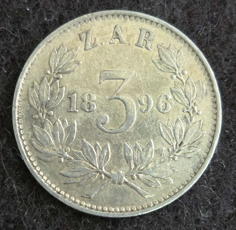 ZAR 1896 - 3 Pence
