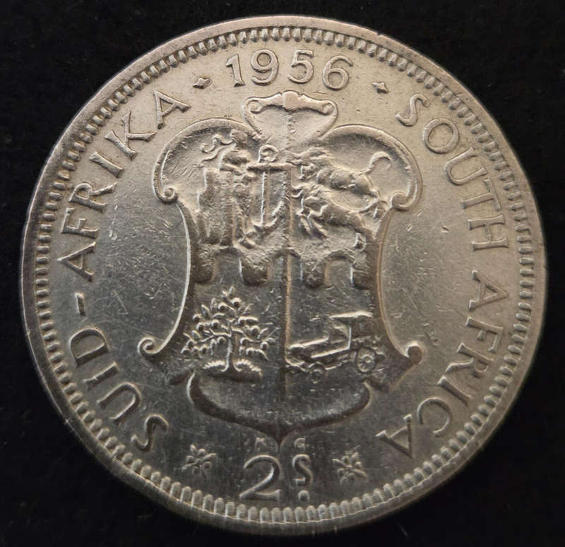1956 Union 2 Shilling