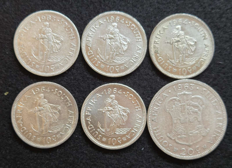 Union 10 & 20c - 50% silver
