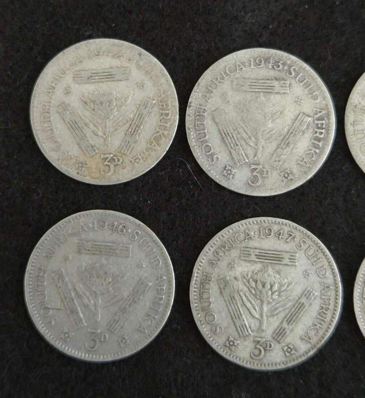 3 Pence 80% silver (lot 6)