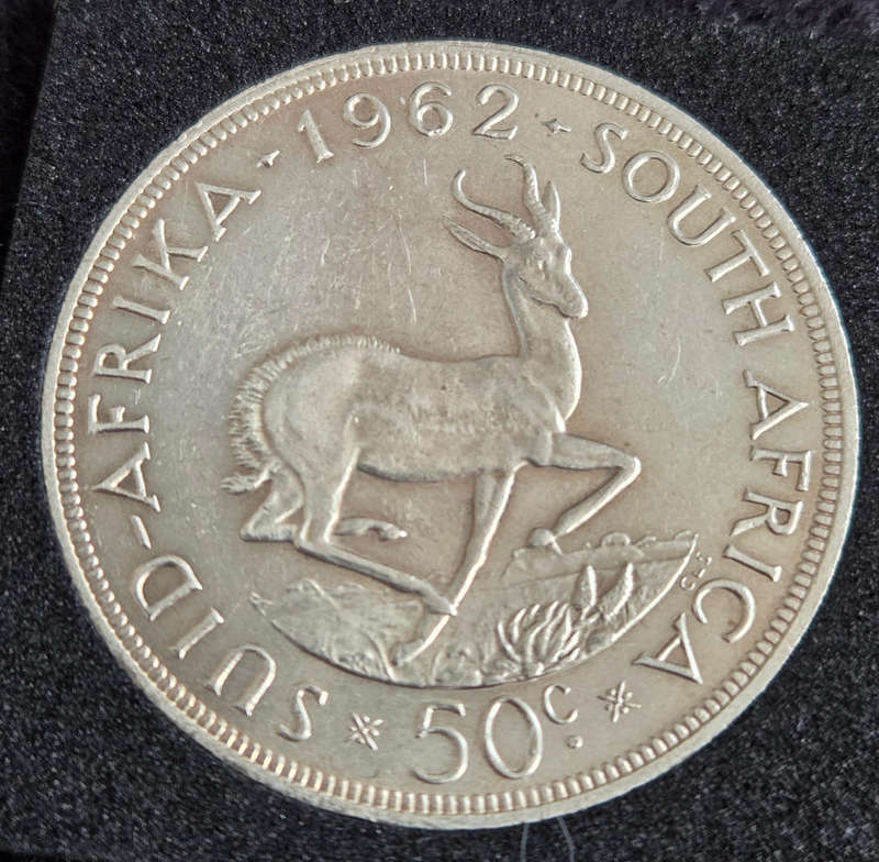 50 cent - 1962 - low mintage of only 21,024.