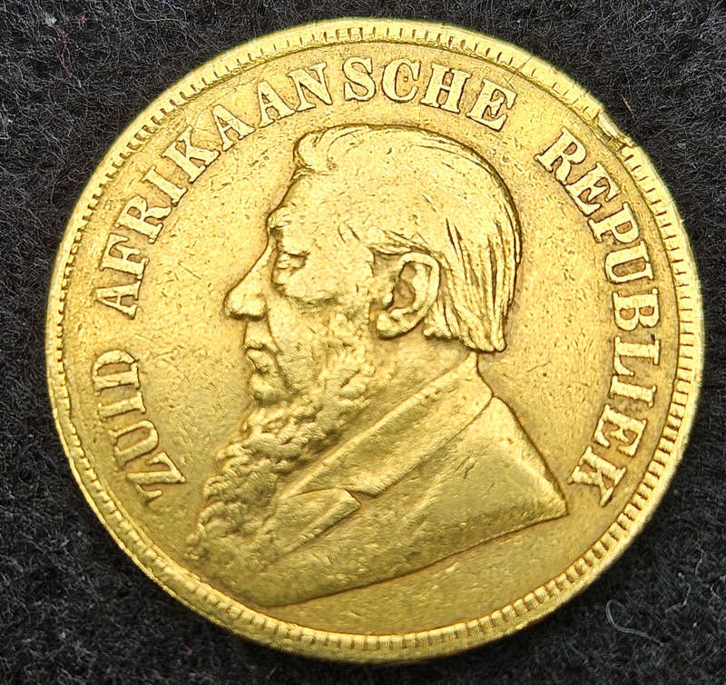 1898 ZAR Gold Pond - only 136 870 minted,many melted.