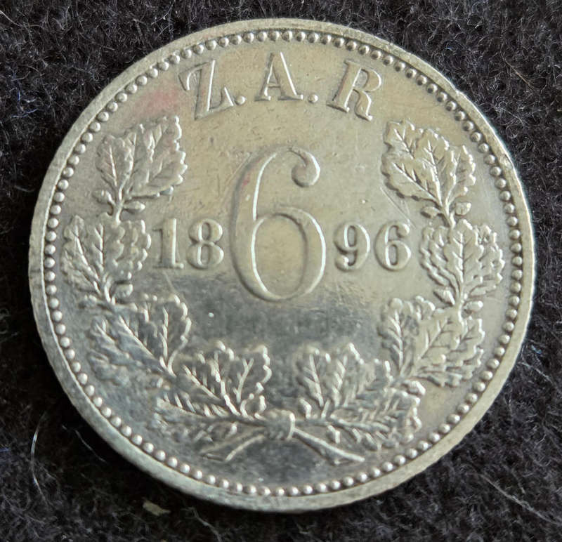ZAR 1896 - 6 Pence (1 of 3)
