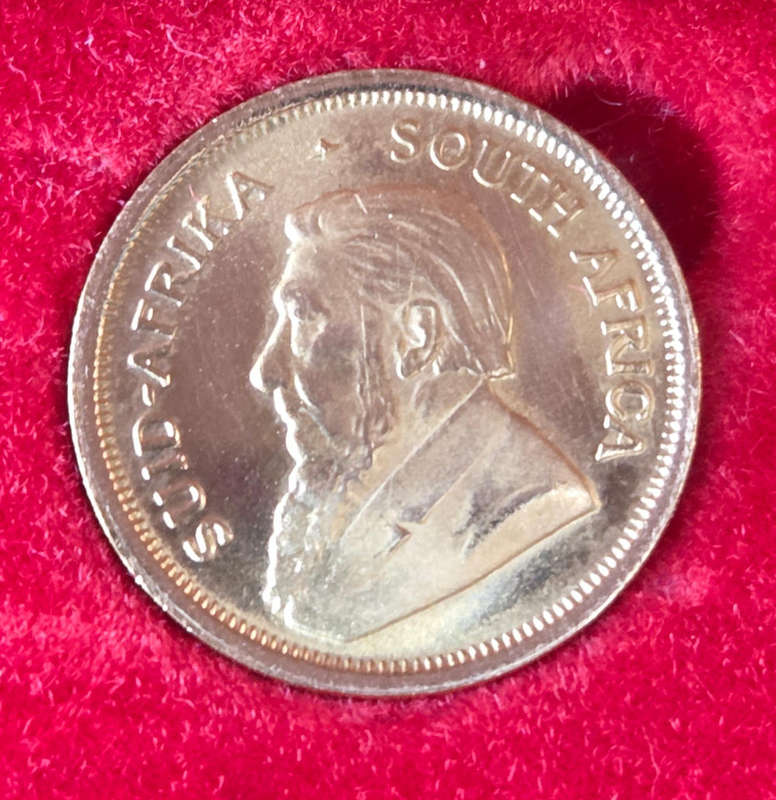 1988 Gold 1/10 Krugerrand in original red display box.