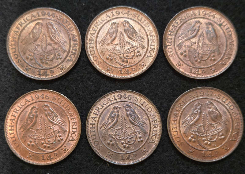 1940's Unc ¼ Pennies