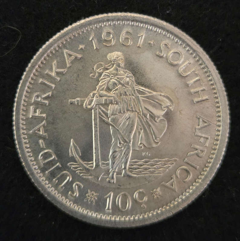 1961 Unc 10c - Stunning coin