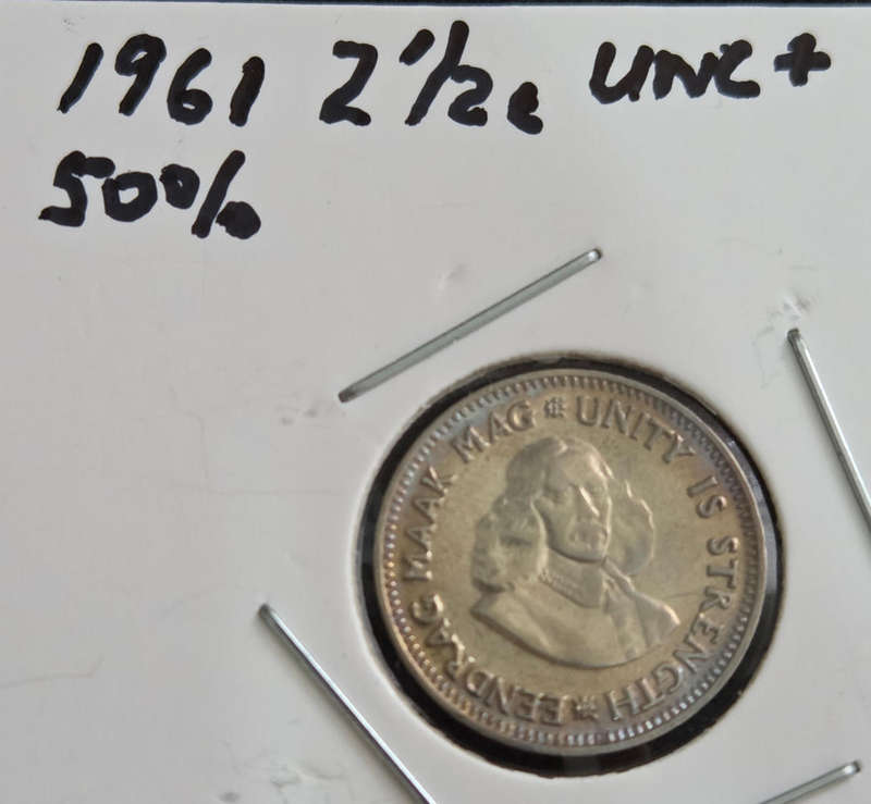 2½ cent - 1961 (Unc)