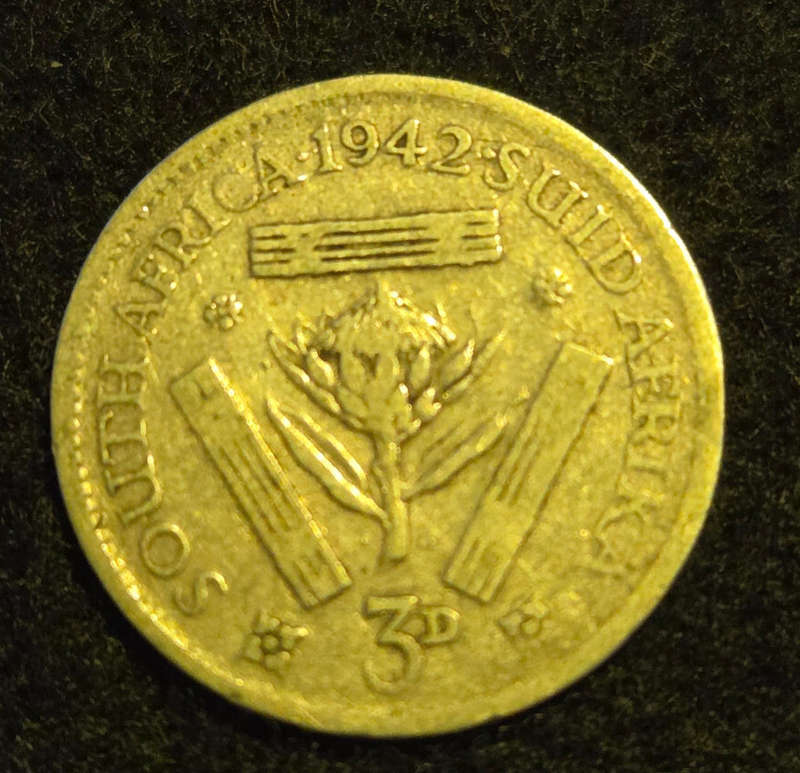 1942 - 3 Pence (lot 1 of 3)