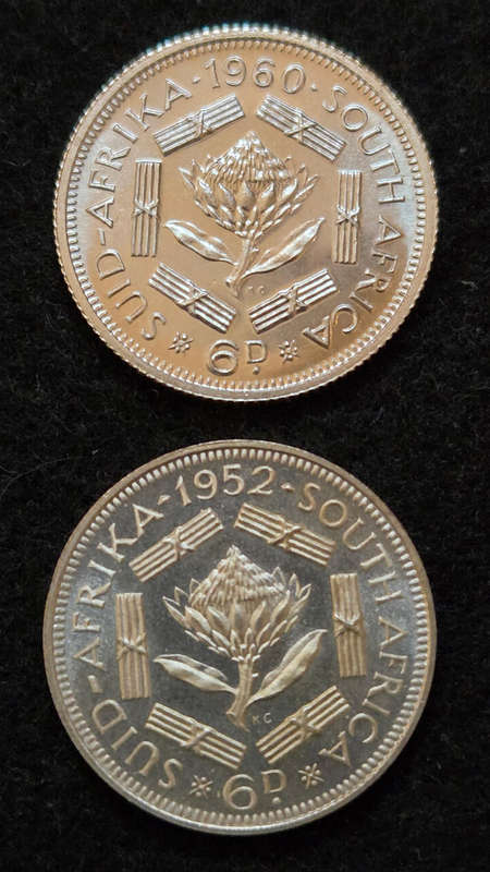 1952 & 60 Proof 6d - Stunning coins!