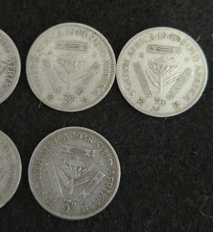 3 Pence 80% silver (lot 6)