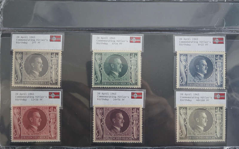 WW2 Stamps - Hitlers Birthday