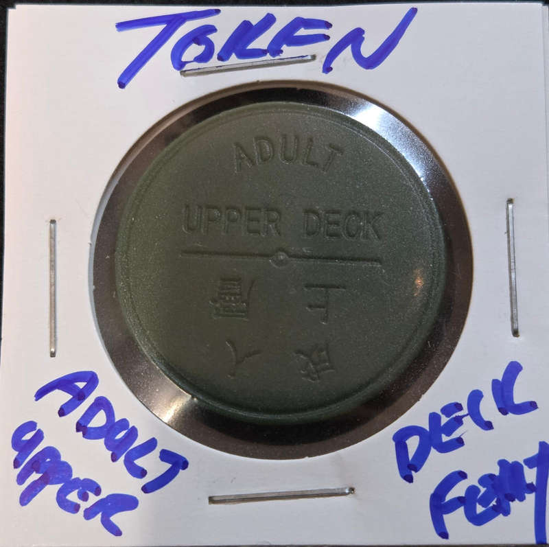 Token - (Unknown) Upperdeck token for Adults
