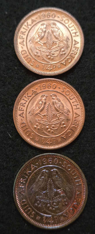 1960's Unc ¼ Pennies