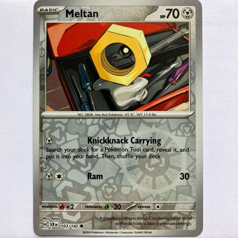 Pokemon Trading Card Game - Meltan - 103 / 142 - Holo - Stellar Crown