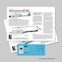 Blue Rider Publishing, BR801, Slovenian Air Force, Decals, 1/72 Scale