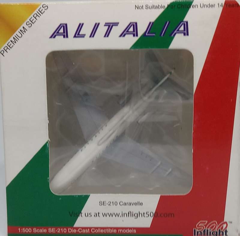 500 Inflight, ALITALIA, SE-210 Caravelle, IF5210006, Reg.I-DAXU, 1,500 Scale