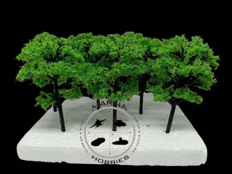 Artificial decoration trees (Train Accessories) 10 cm - 10 pcs.