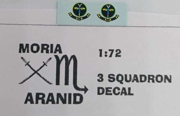 ACD Decals, SAAF 3 Squadron Badge, ACD-24, 1/72 Scale